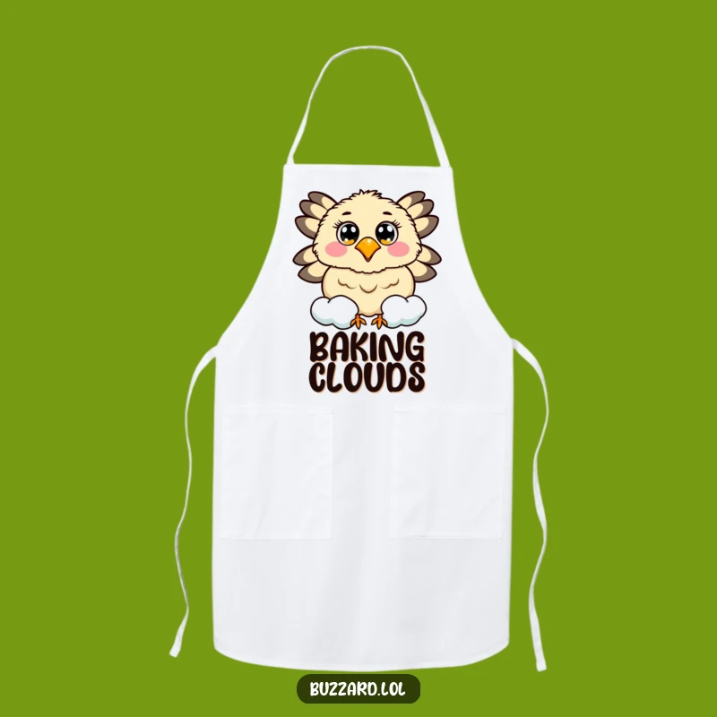 Funny Buzzard Cloud Apron: Cheerful Sky Chef Pouch, Playful Funny Gift!