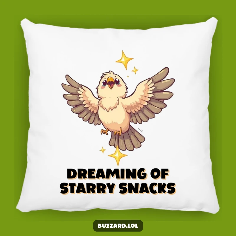 Funny Buzzard Star Catcher Pillow: Cozy Up with Cosmic Comfort