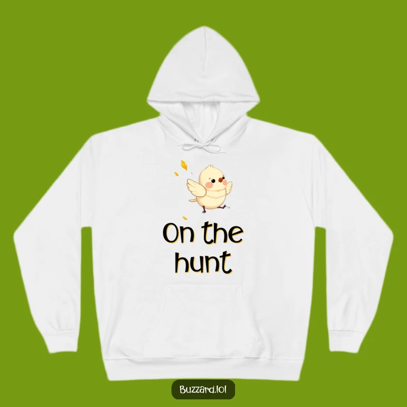 Funny Chasing Bird Hoodie: Cozy Downy Friend's Chase, Warm Funny Gift