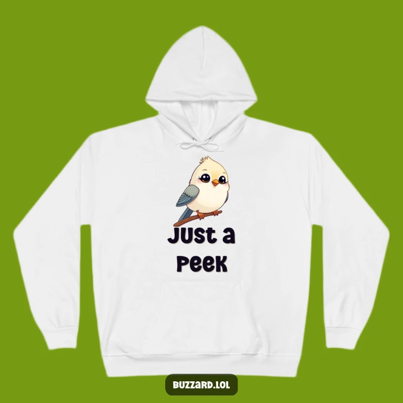 Funny Winking Bird Hoodie: Cozy Comical Bird's Playful Wink, Ultimate Funny Gift