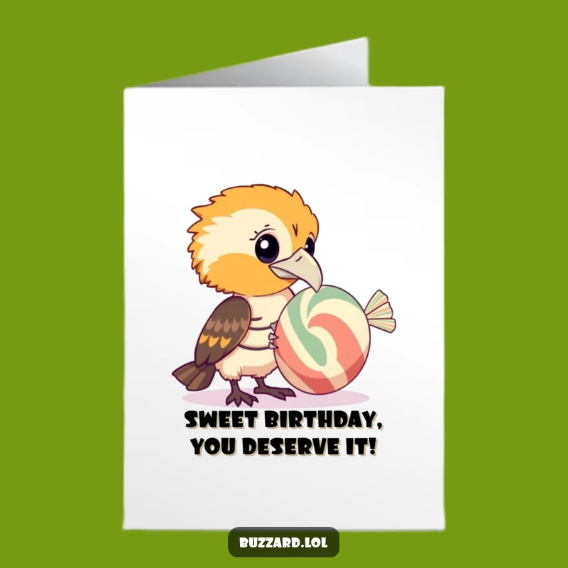 Free Printable Buzzard Candy Card - Curious Fun Birthday Downloadable Gift