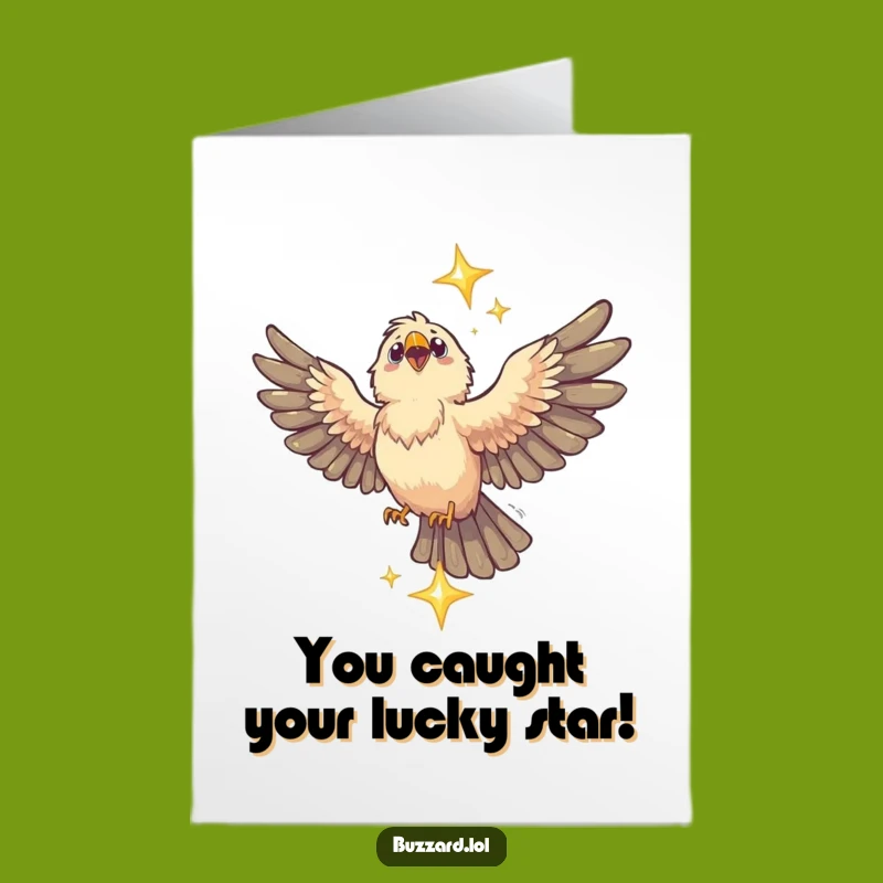 Free Printable Buzzard Star Catcher Congrats Card - Funny Downloadable Achievement Gift