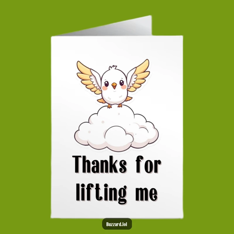 Free Printable Bird Thank You Card - Funny Soaring Downloadable Gratitude