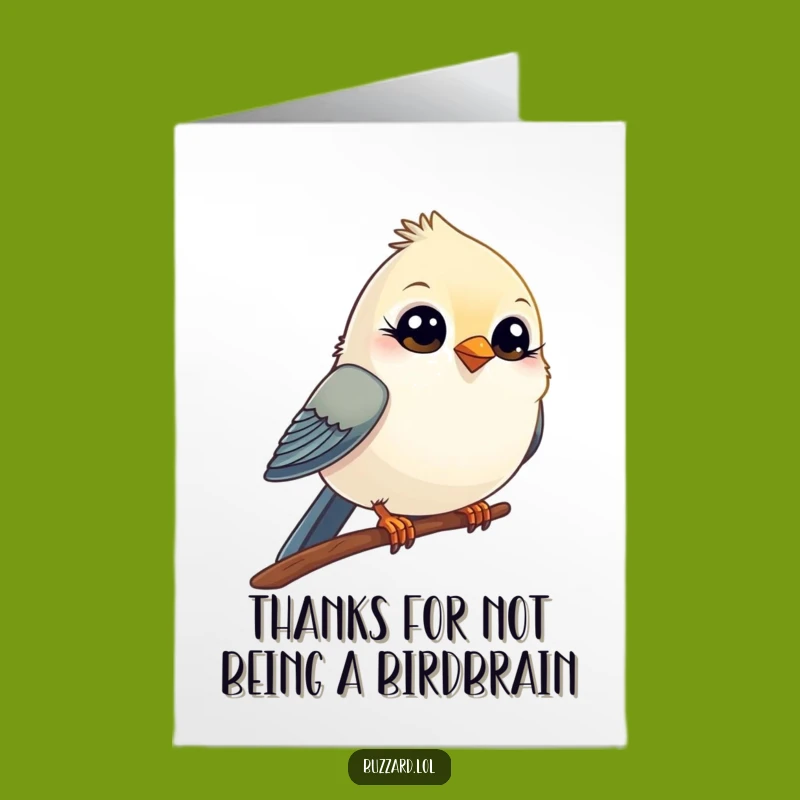 Free Printable Thank You Card: Winking Bird, Funny Downloadable Gratitude Gift!