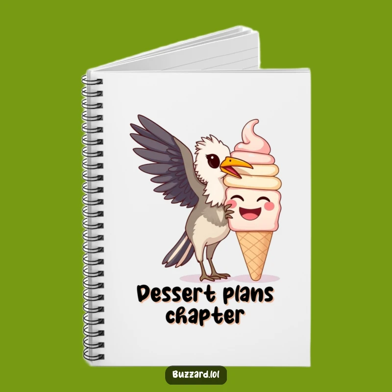 Funny Buzzard Ice Cream Diary: Jot Down Sweet Thoughts