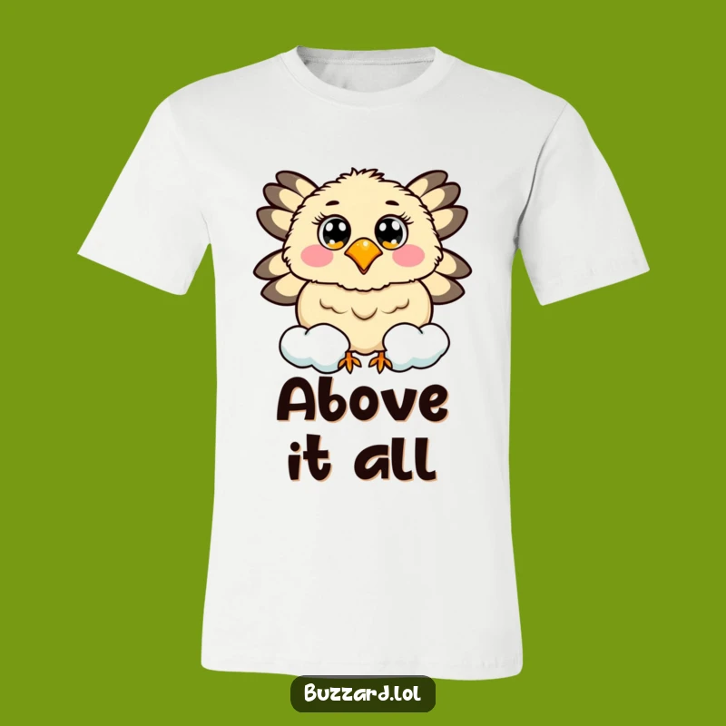 Funny Buzzard Cloud T-Shirt: Happy Sky Circle, Quirky Funny Gift!