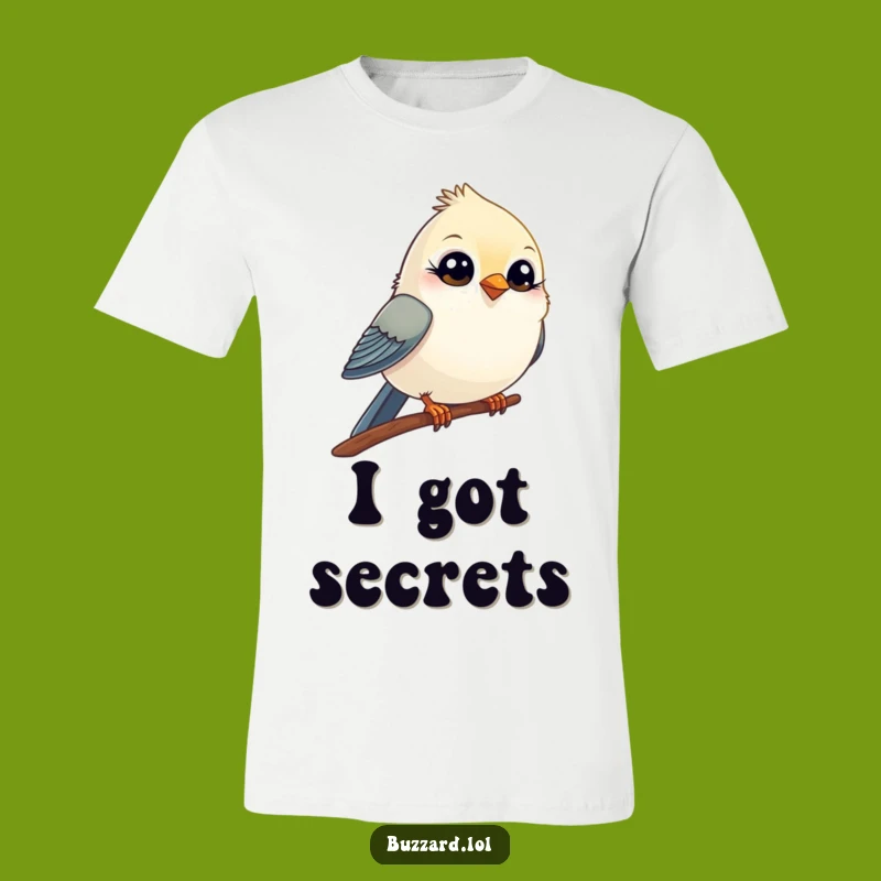 Funny Winking Bird T-Shirt: Comical Creature's Playful Wink, Ideal Funny Gift